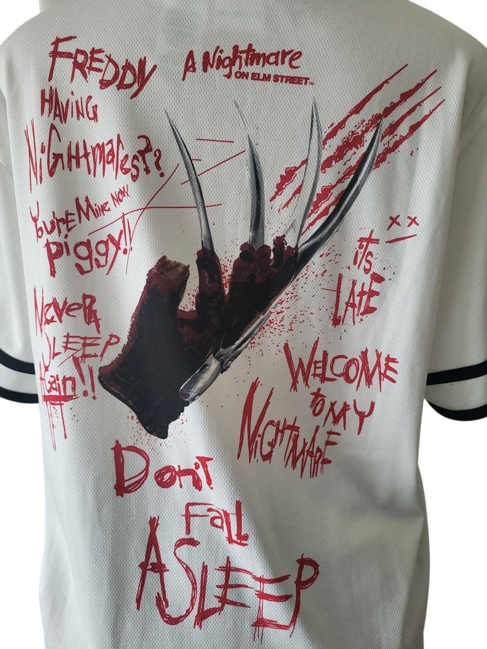 Freddy Krueger Graphic Baseball Tee - White - Picture 5 of 9